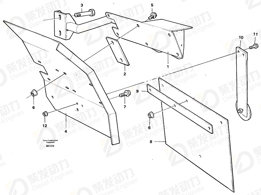VOLVO Plate 4823892 Drawing
