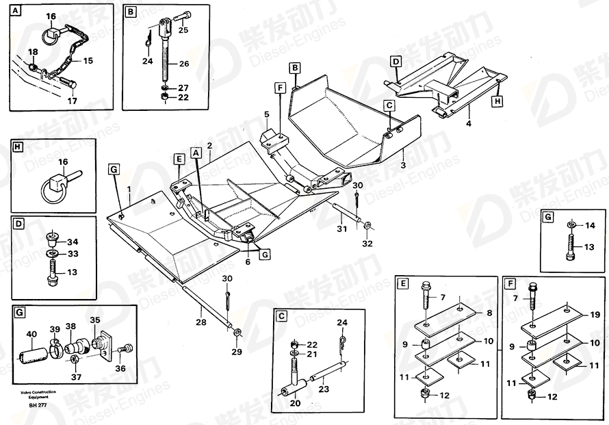 VOLVO Screw 4940744 Drawing