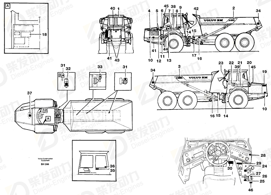 VOLVO Decal 13935022 Drawing