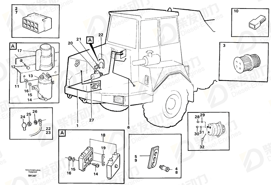 VOLVO Earth connector 4942794 Drawing VOLVO Earth connector 4942794 Drawing
