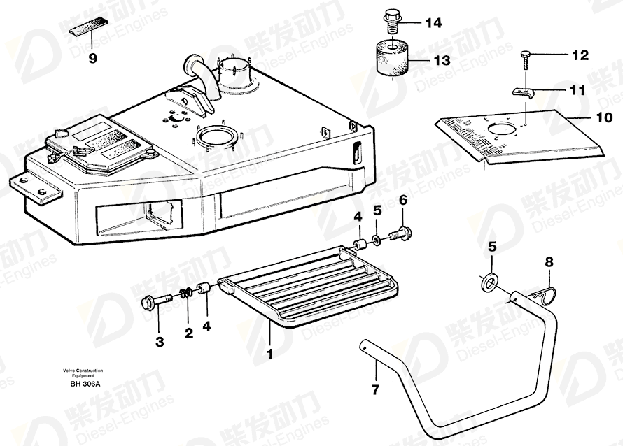 VOLVO Flange screw 969380 Drawing