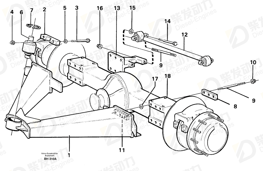 VOLVO Stud 11054328 Drawing