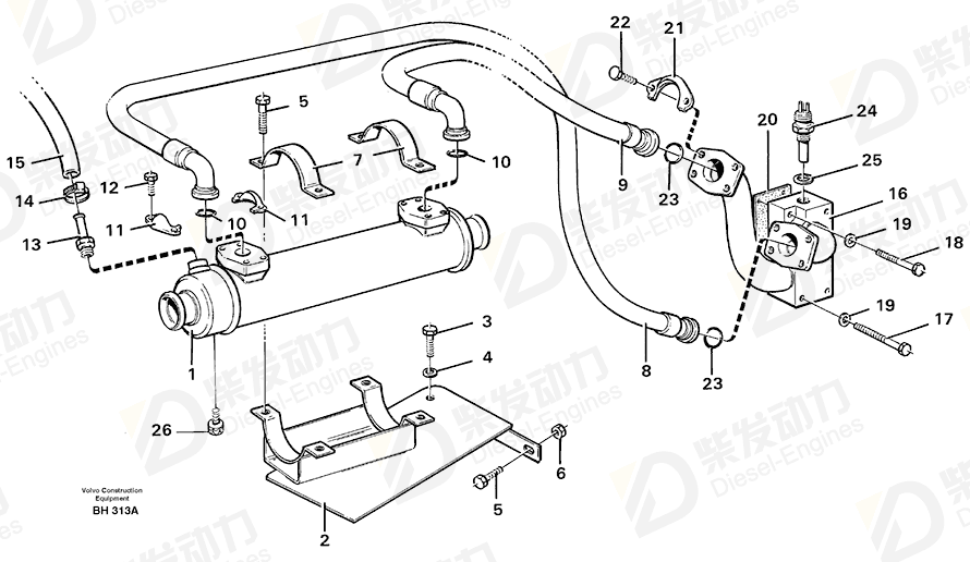 VOLVO O-ring 11056496 Drawing