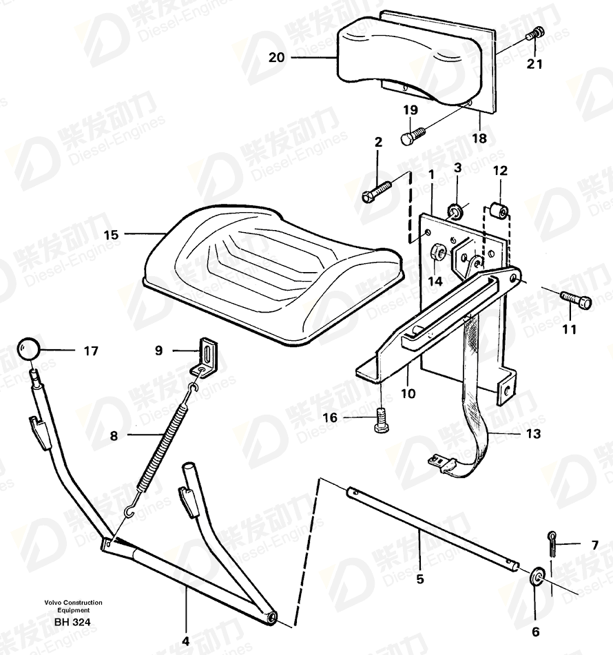 VOLVO Screw 11058803 Drawing