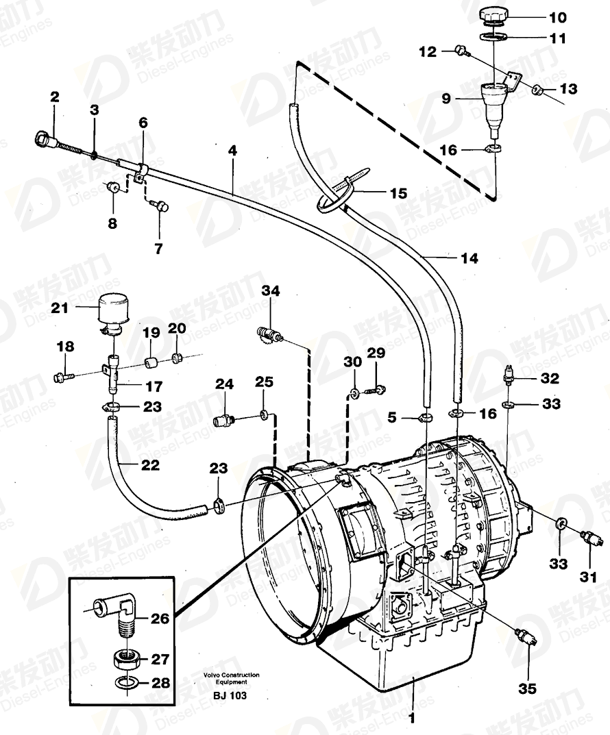 VOLVO Pulse sensor 8150500 Drawing