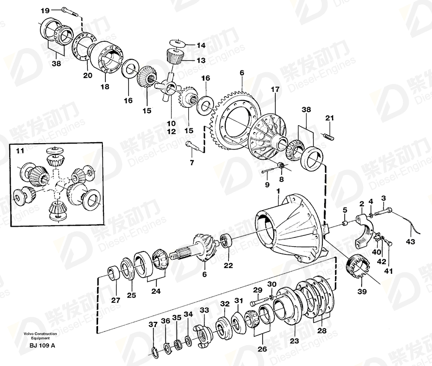 VOLVO Locking wire 190045 Drawing