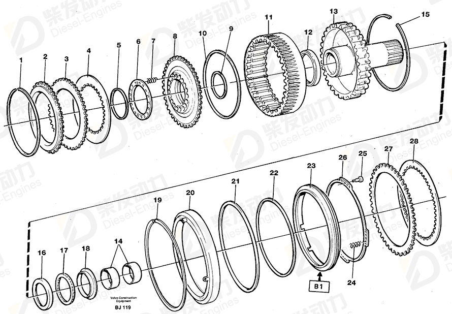 VOLVO Steel disc 15067332 Drawing VOLVO Steel disc 15067332 Drawing