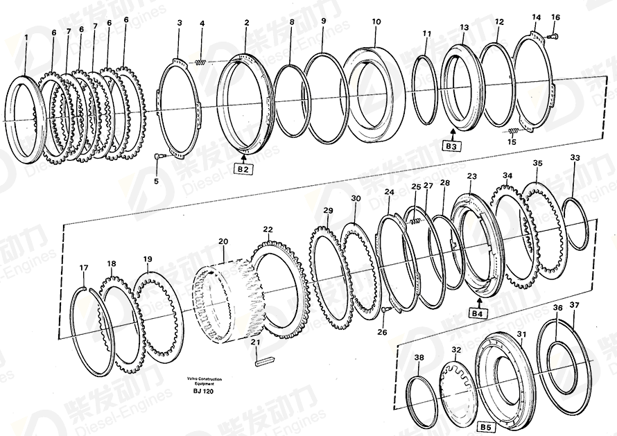 VOLVO Mating Plate 1650357 Drawing