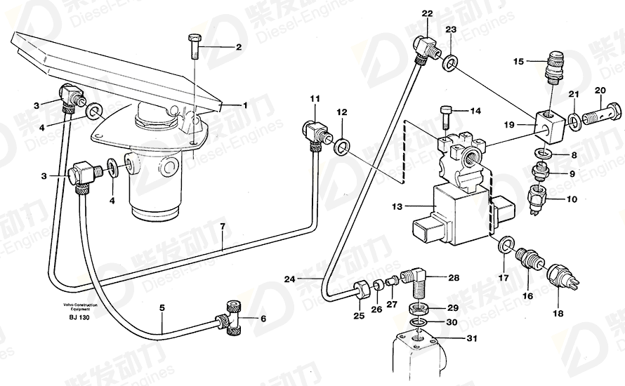 VOLVO Nipple 11061315 Drawing