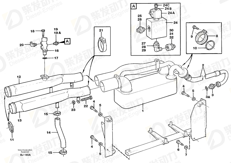 VOLVO Hose 11062173 Drawing