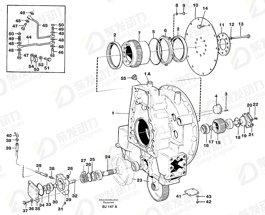VOLVO Spacer ring 4770611 Drawing VOLVO Spacer ring 4770611 Drawing