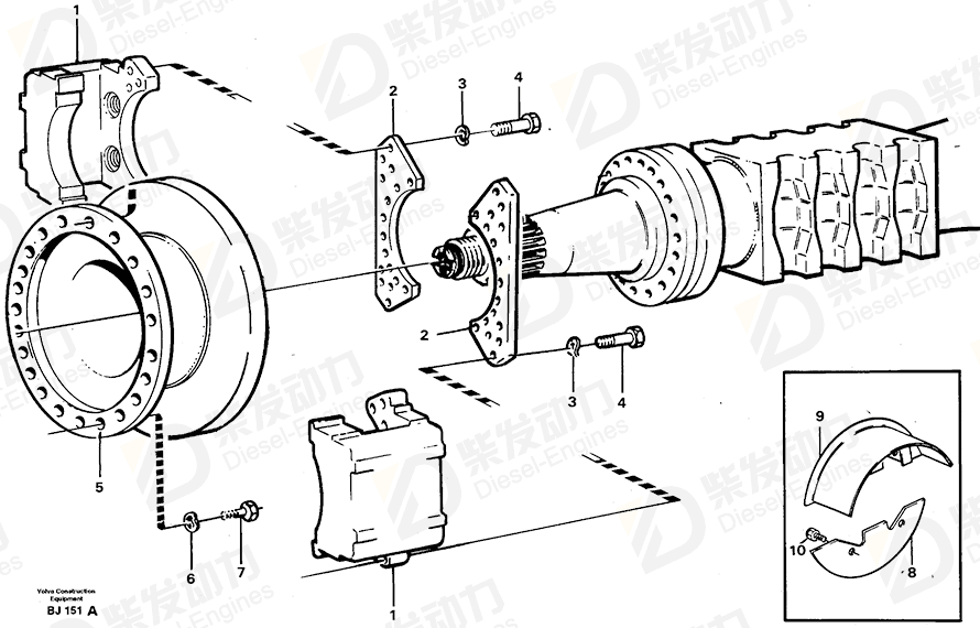 VOLVO Guard 11050340 Drawing