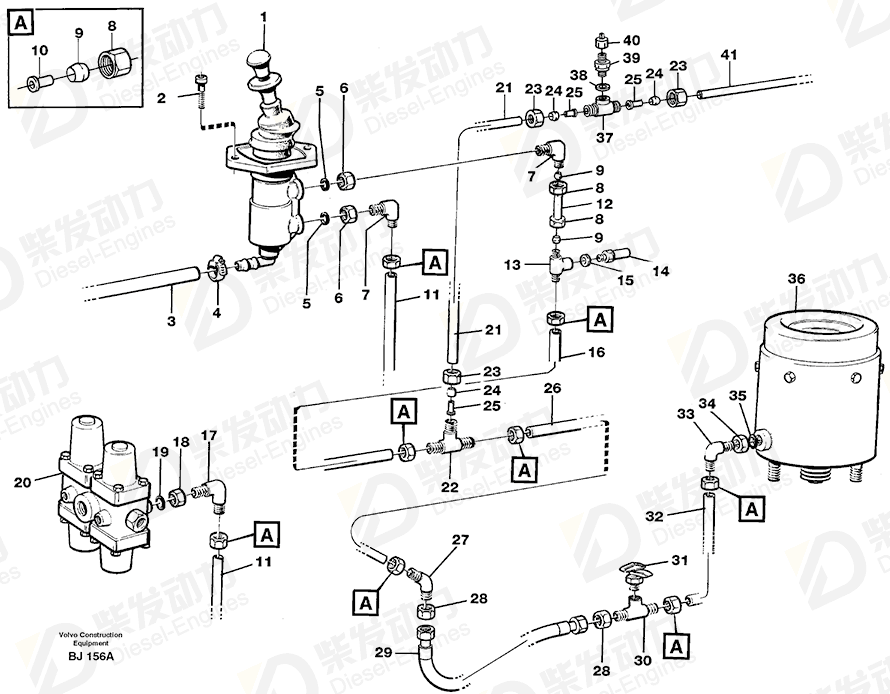 VOLVO Tube 940385 Drawing