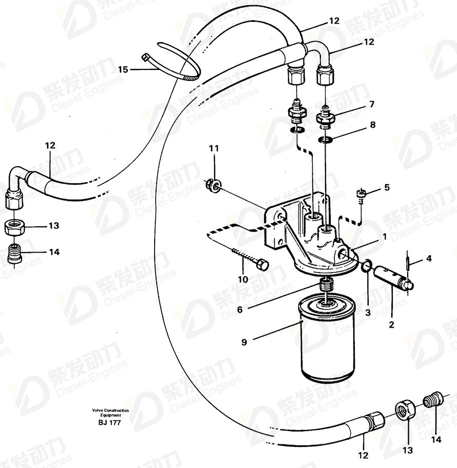 VOLVO Filter 11063298 Drawing
