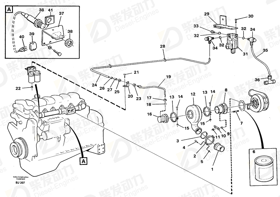 VOLVO Bracket 11052473 Drawing