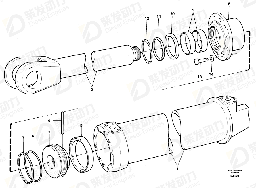 VOLVO Piston 4833384 Drawing