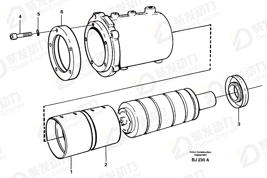 VOLVO Injection adjustment 1638136 Drawing VOLVO Injection adjustment 1638136 Drawing