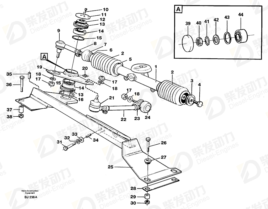 VOLVO Attaching spring 11061643 Drawing VOLVO Attaching spring 11061643 Drawing