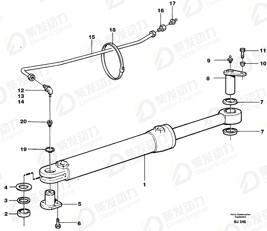 VOLVO Pin 11049463 Drawing