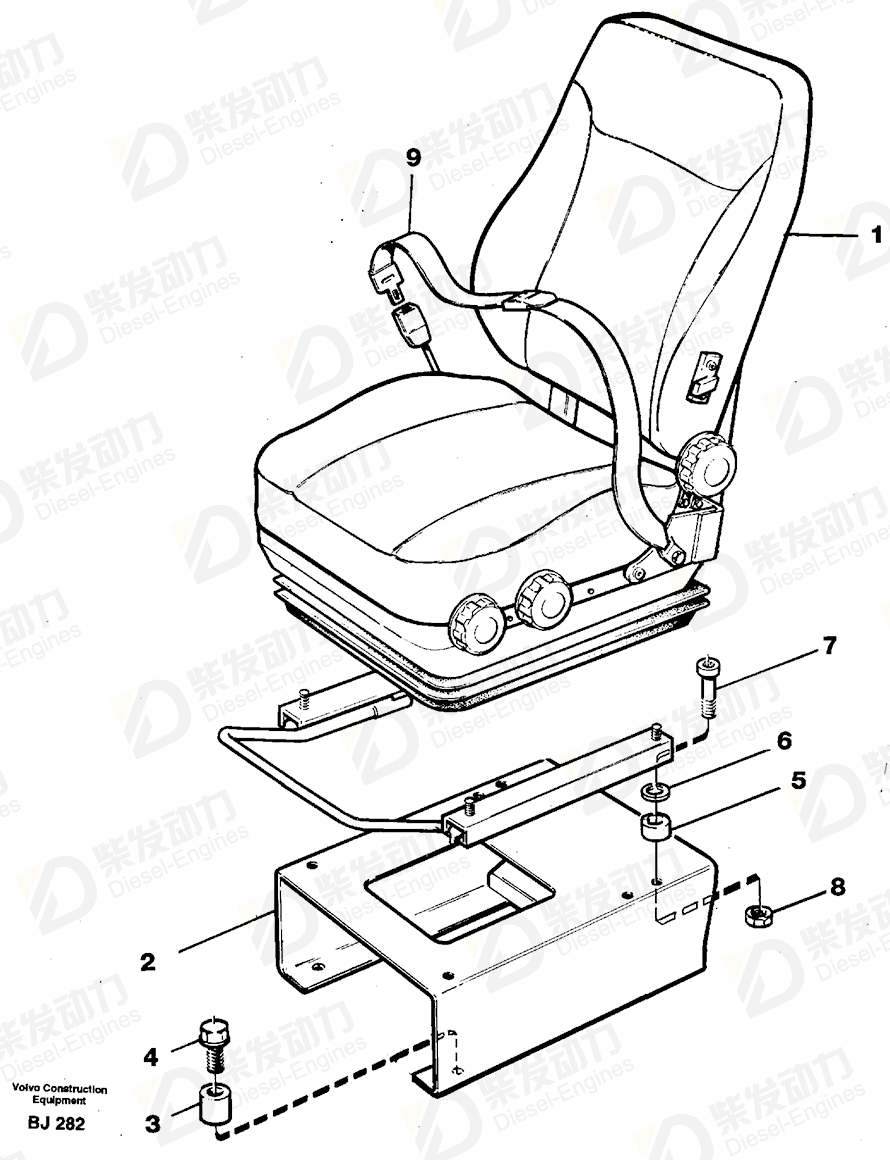 VOLVO Seat Bracket 11116678 Drawing