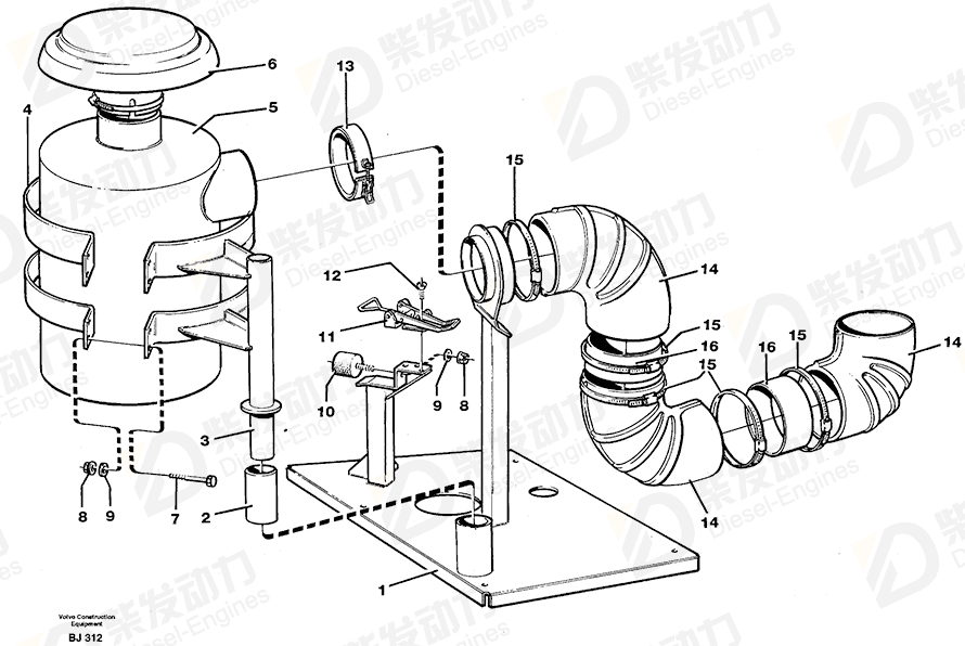 VOLVO Tube 11063098 Drawing