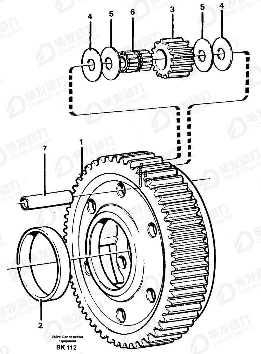 VOLVO Planet carrier 11037424 Drawing