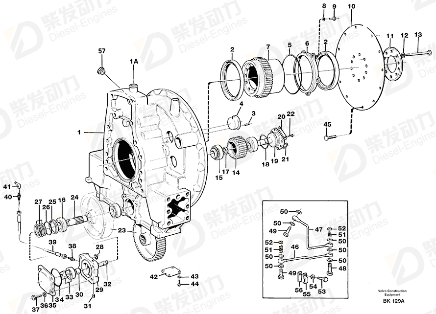 VOLVO O-ring 984470 Drawing