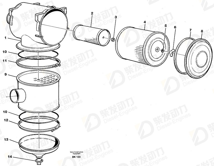VOLVO Cover 11991559 Drawing