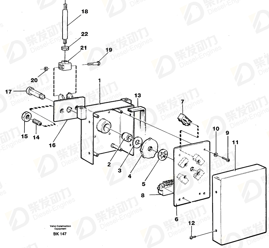 VOLVO Vibration damper 11055852 Drawing VOLVO Vibration damper 11055852 Drawing