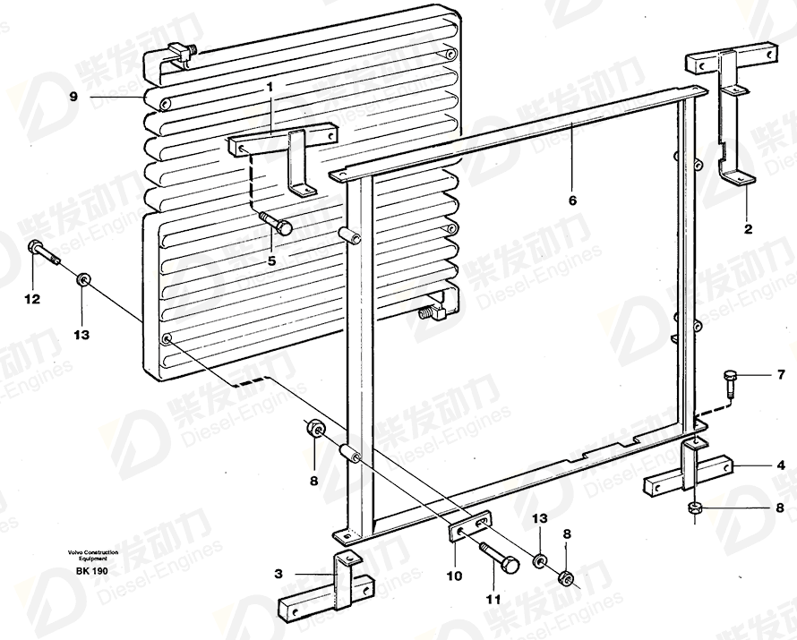 VOLVO Bracket 11051017 Drawing