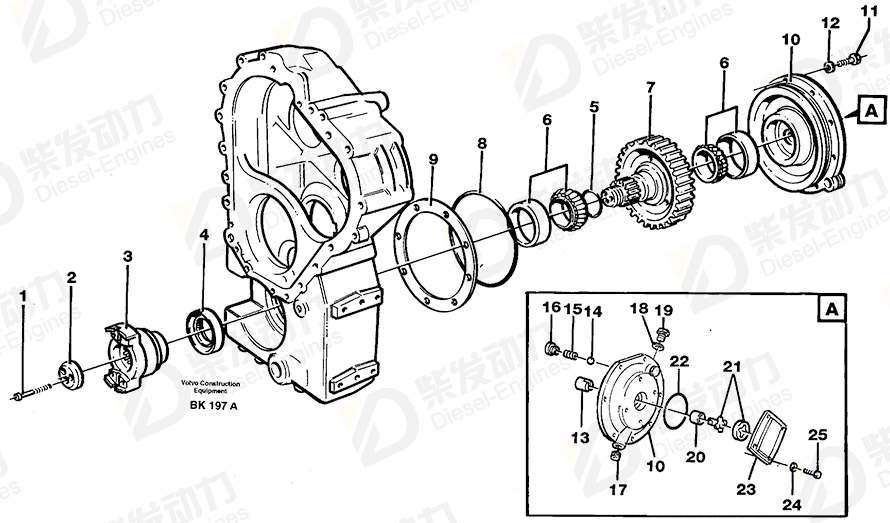VOLVO Gear 11037728 Drawing