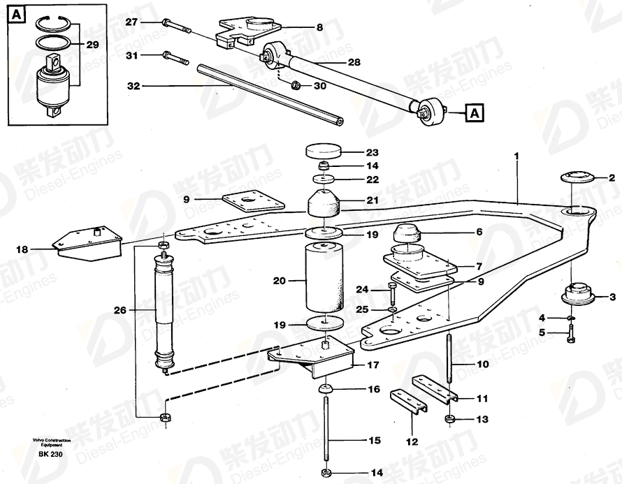 VOLVO Cap 11043002 Drawing