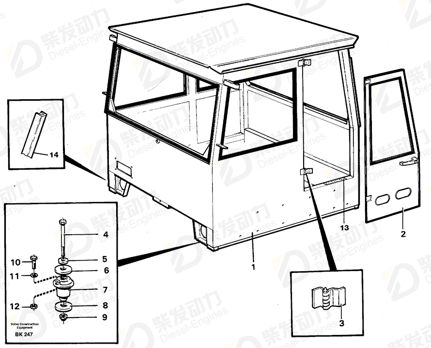 VOLVO Cab 37117 Drawing