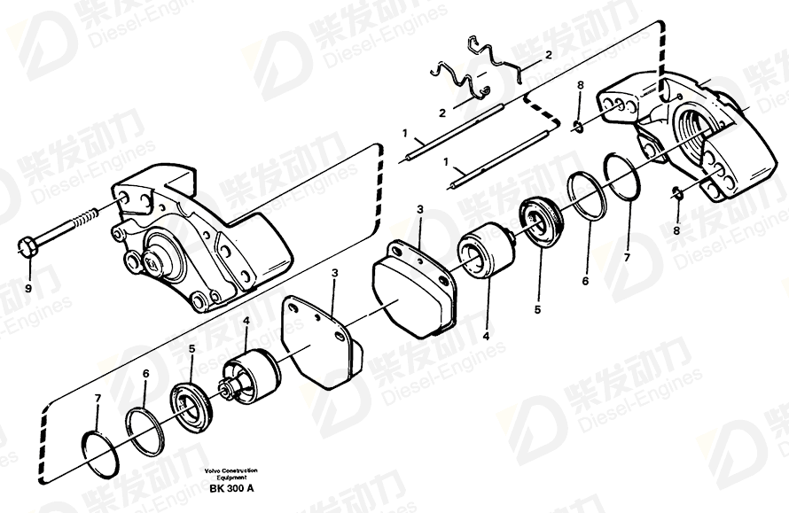 VOLVO Dust cover 6212881 Drawing