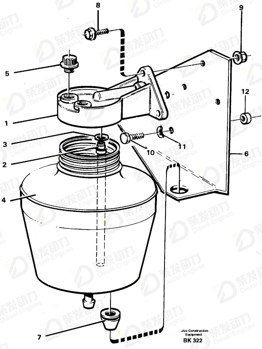 VOLVO Spacer sleeve 13976544 Drawing