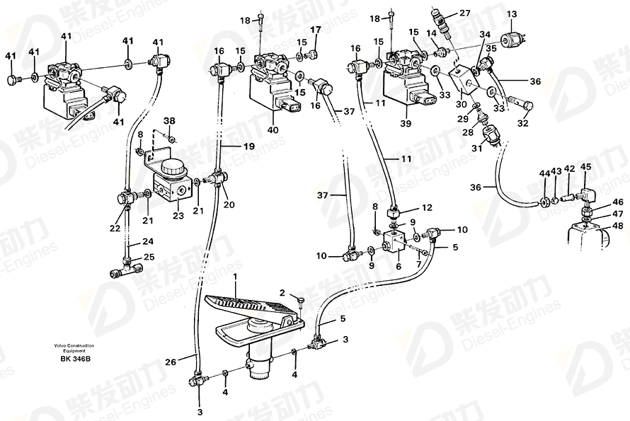 VOLVO Pressure regulator 11063315 Drawing VOLVO Pressure regulator 11063315 Drawing