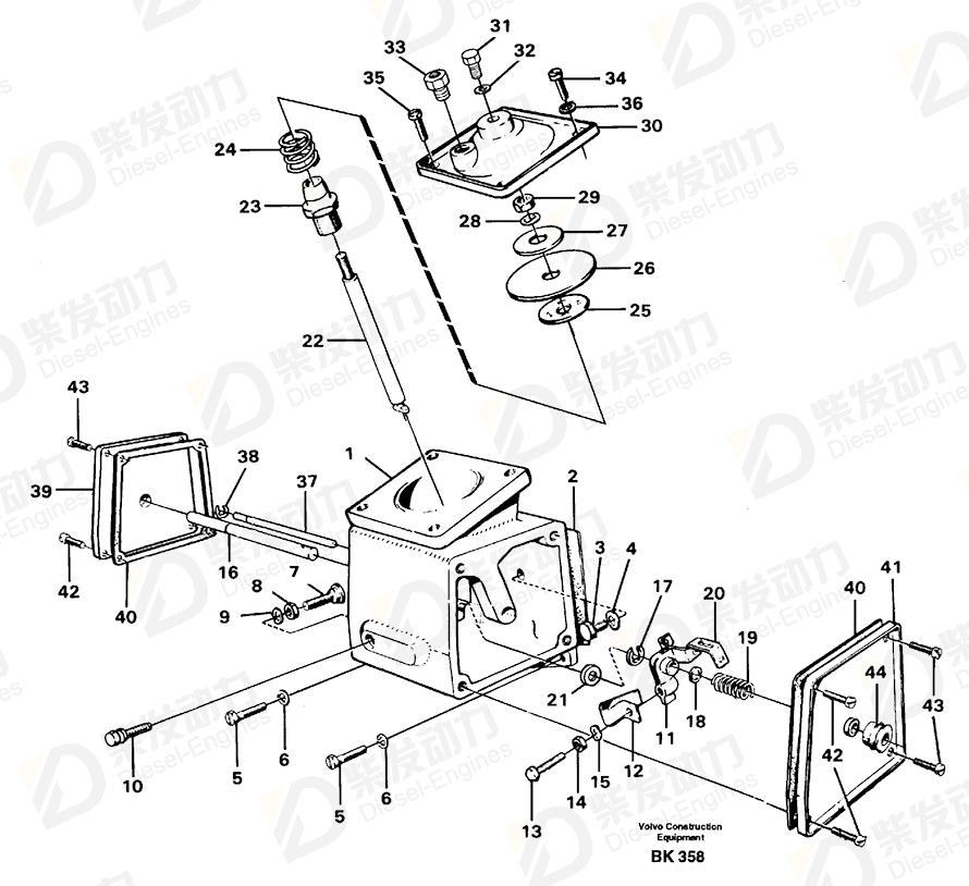 VOLVO Bushing 3097348 Drawing