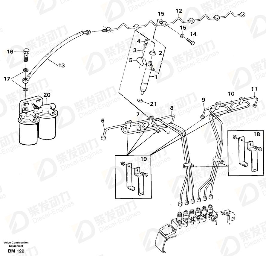 VOLVO Delivery pipe 477826 Drawing