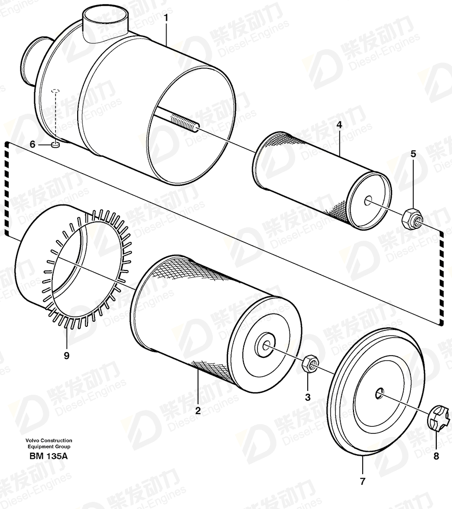 VOLVO Nut 6211578 Drawing