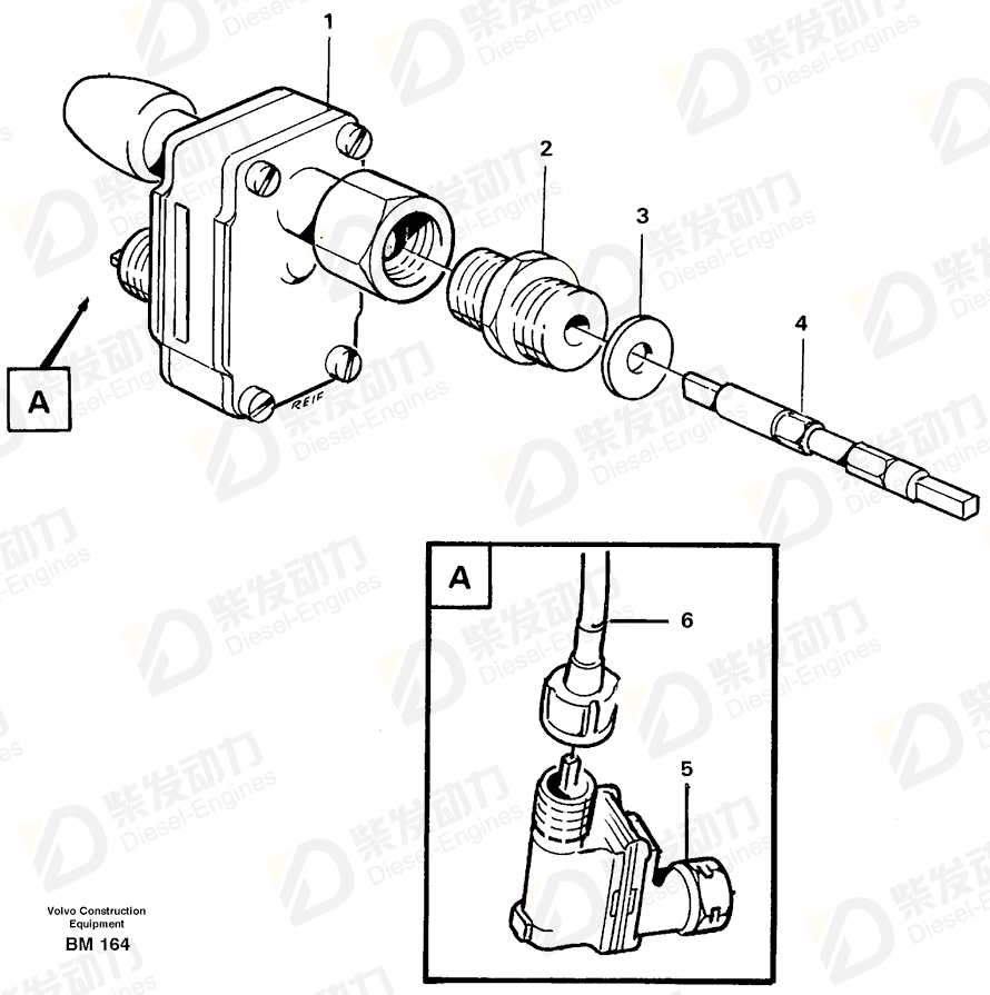 VOLVO Angle gear 4940982 Drawing
