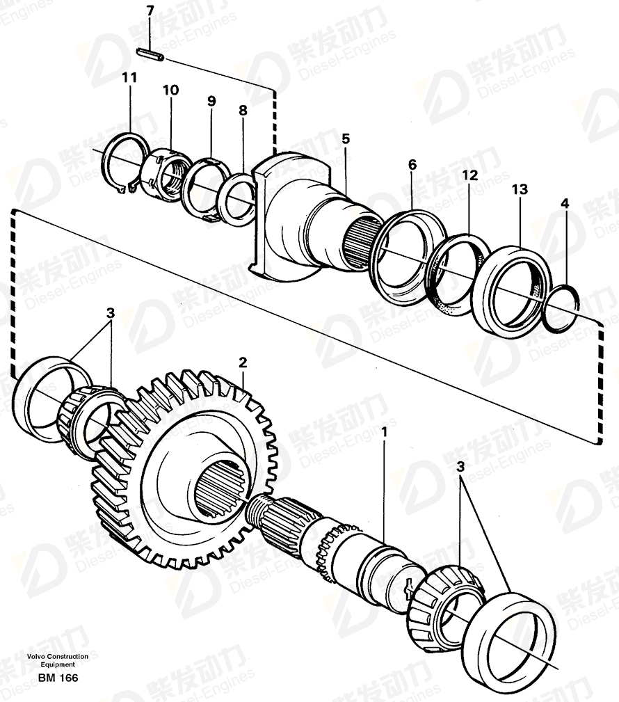 VOLVO Shaft 4719053 Drawing