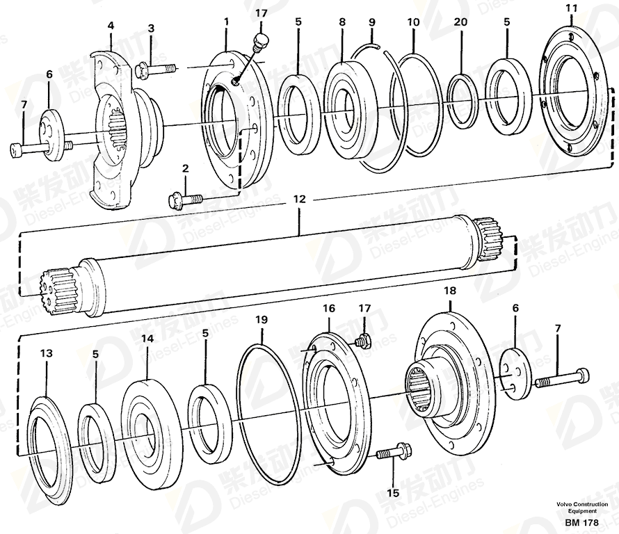 VOLVO Washer 11050946 Drawing