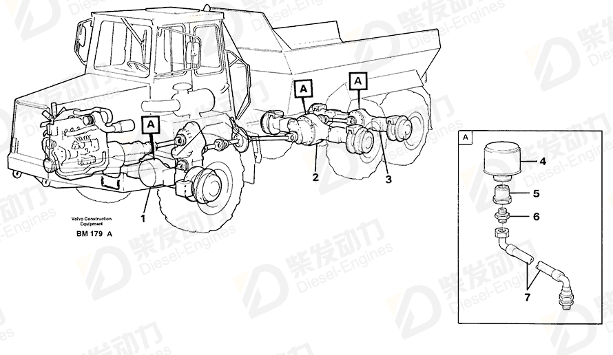 VOLVO Planetary Axle 23762 Drawing VOLVO Planetary Axle 23762 Drawing