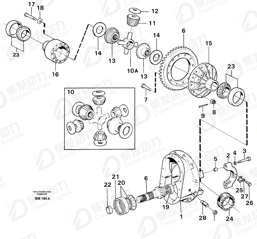 VOLVO Differential 3094522 Drawing VOLVO Differential 3094522 Drawing