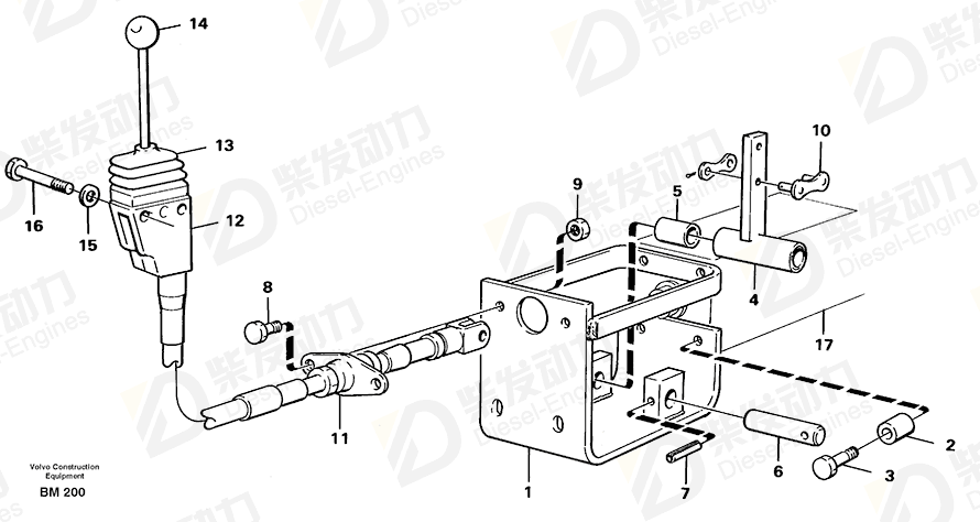 VOLVO Cable 11058709 Drawing