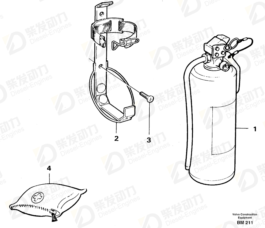 VOLVO Six point socket screw 972034 Drawing