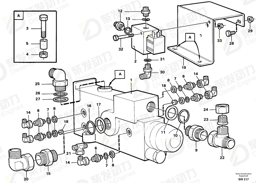 VOLVO Bracket 4821715 Drawing