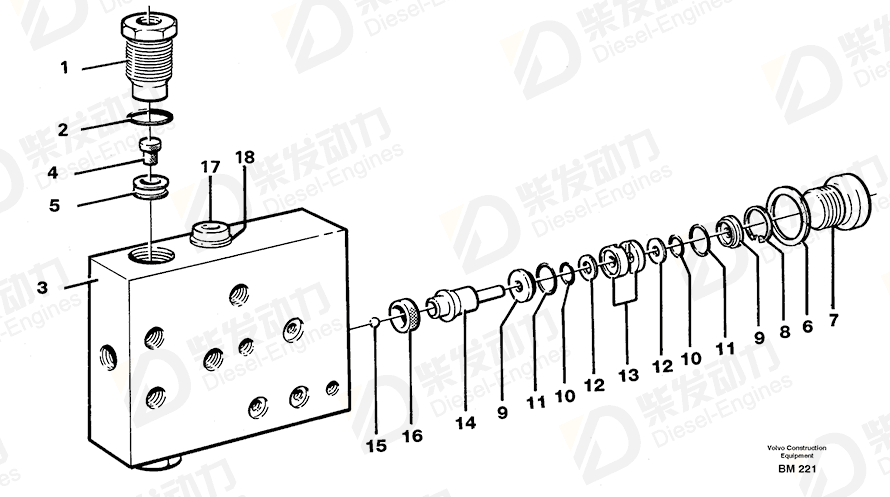 VOLVO Slide ring 11999443 Drawing