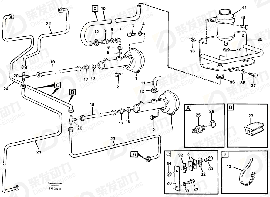 VOLVO Bracket 4940233 Drawing