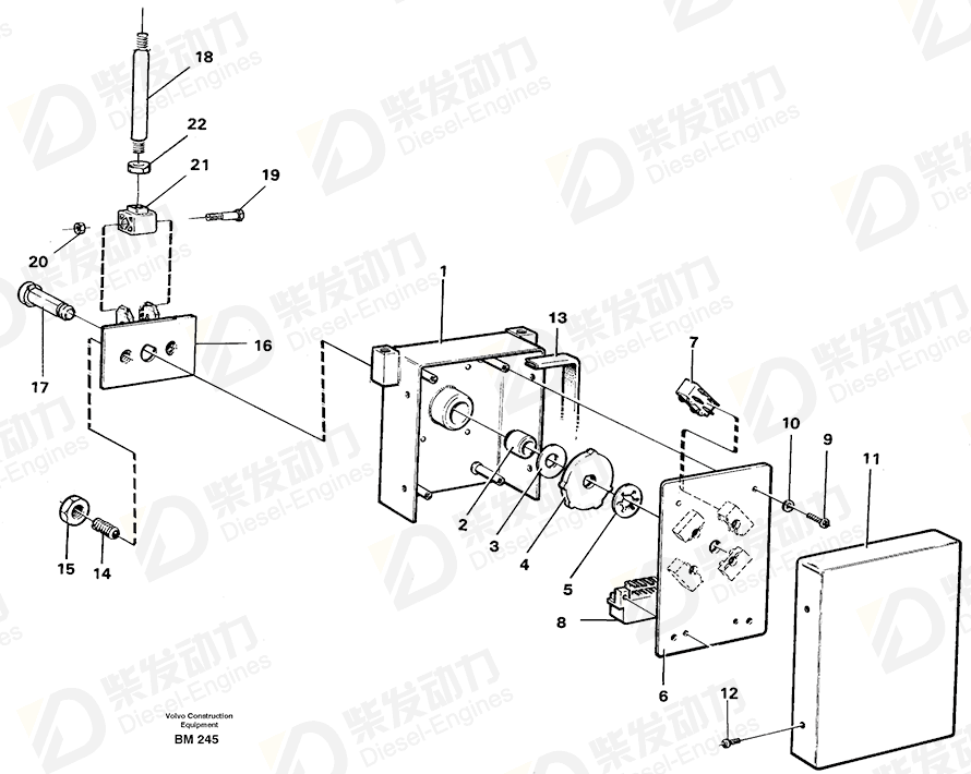 VOLVO Six point socket screw 972003 Drawing